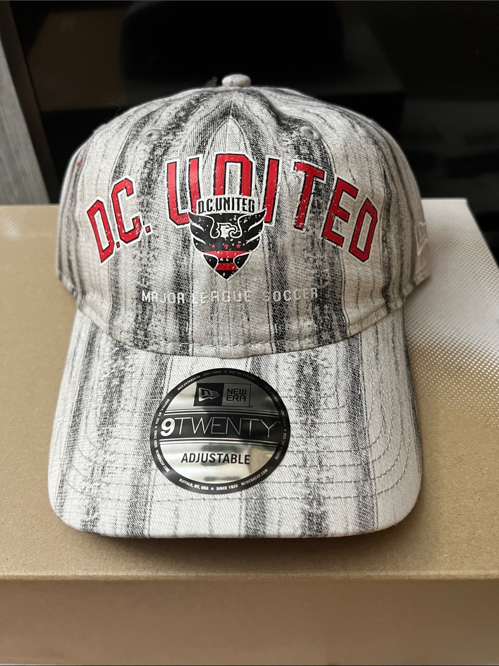 New Era D.C. United Gray, Black & Red 9TWENTY Adjustable Hat